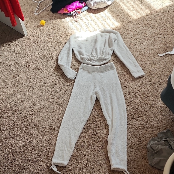 P'tula Pants - P'tula White Cozy Jumpsuit